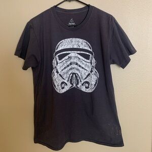 Star Wars Storm Trooper T-Shirt Cotton Dark Gray/Medium. Used Good Condition.